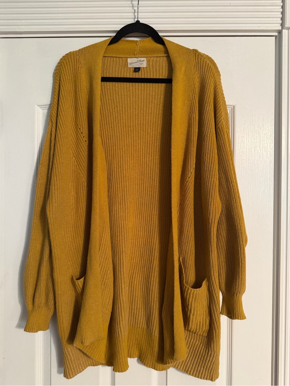 Universal Thread Golden Mustard Open Cardigan